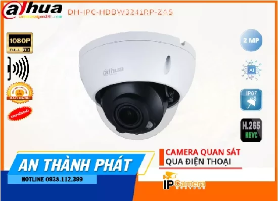  Lắp đặt camera DH-IPC-HDBW3241RP-ZAS chính hãng Dahua cung cấp giải pháp an ninh an toàn hiệu quả nhất với giám sát hình ảnh Full HD 1080P trang bị các chức năng phát hiện thông minh bảo vệ tốt nhất