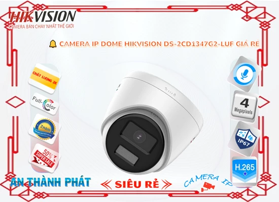  Loại Camera Giá re DS-2CD1347G2-LUF giám sát sắt nét đến Độ phân giải Ultra 2k Hình ảnh sắt nét ban đêm Full Color 30m Chip hình ảnh chuyên dụng Sản phậm Chức năng ưu việt Thu Âm Công nghệ ban đêm Có Màu Ban Đêm tối ưu hơn Progressive Scan CMOS H.265+/H.265/H.264+/H.264 chất lượng hình sắt nét với công nghệ IP POE cho hình chất lượng nhỏ gọn mỹ thuật cho công trình Dome Kim Loại trang bị xem ban đêm thông minh Có Màu Ban Đêm Có Màu Ban Đêm