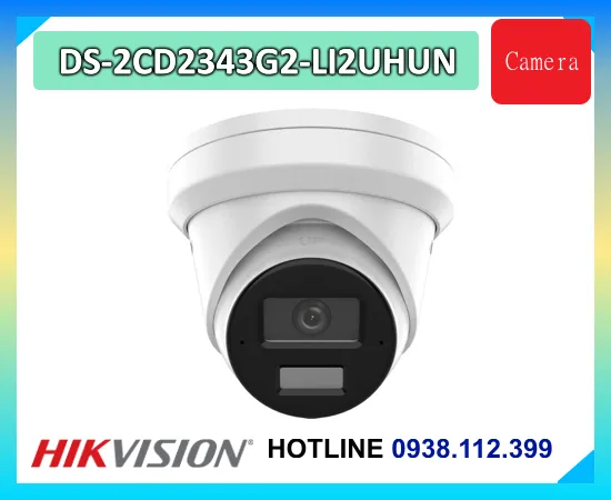 DS-2CD2343G2-LI2UHUN Hikvision, Camera AI DS-2CD2343G2-LI2UHUN, Camera IP ngoài trời DS-2CD2343G2-LI2UHUN, Camera 4MP AI Hikvision DS-2CD2343G2-LI2UHUN, DS-2CD2343G2-LI2UHUN H.265+, DS-2CD2343G2-LI2UHUN Smart Hybrid Light, Camera chống nước DS-2CD2343G2-LI2UHUN
