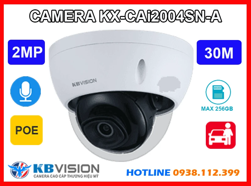 Lắp đặt camera Camera KX-CAi2004SN-A KBvision