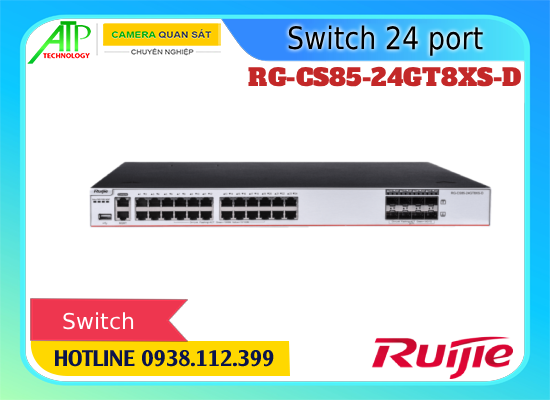 Lắp đặt camera Switch Ruijie RG-CS85-24GT8XS-D
