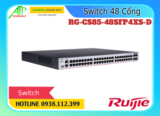 Lắp đặt camera Switch Ruijie RG-CS85-48SFP4XS-D