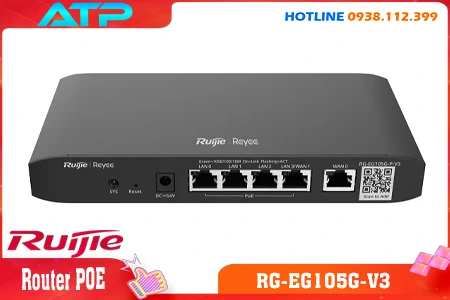 Ruijie RG-EG105G-V3, Router Ruijie RG-EG105G-V3, Ruijie RG-EG105G-V3 Router , Router RG-EG105G-V3, thiết chị wifi Ruijie RG-EG105G-V3, Router chính hãng, router ruijie giá rẻ, router ruijie chính hãng,  Ruijie RG-EG105G-V3 router