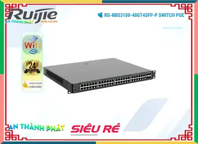 Bộ Quản Lý Mạng RG-NBS3100-48GT4SFP-P,RG-NBS3100-48GT4SFP-P Mới nhấtRG-NBS3100-48GT4SFP-P Siêu rẻ,RG NBS3100 48GT4SFP P,Giá Bán RG-NBS3100-48GT4SFP-P,Địa Chỉ Bán RG-NBS3100-48GT4SFP-P,RG-NBS3100-48GT4SFP-P Mới nhất,RG-NBS3100-48GT4SFP-P Siêu rẻ,Giá Phân Phối ,Giá buôn RG-NBS3100-48GT4SFP-P