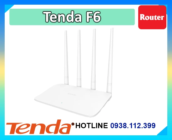 Lắp đặt camera Bộ Phát Wifi Tenda F6 (4 Râu)