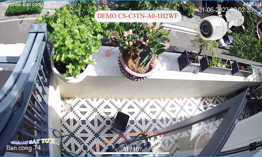 CS-C3TN-A0-1H2WF sắc nét Wifi Ezviz