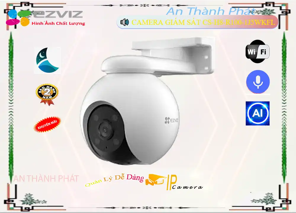 ➠ CS-H8-R100-1J5WKFL sắc nét Wifi Ezviz ➠ CS-H8-R100-1J5WKFL sắc nét Wifi Ezviz