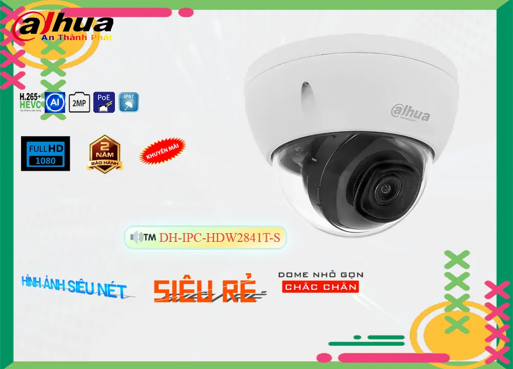 ✪  Camera An Ninh  Dahua DH-IPC-HDW2841T-S Sắt Nét