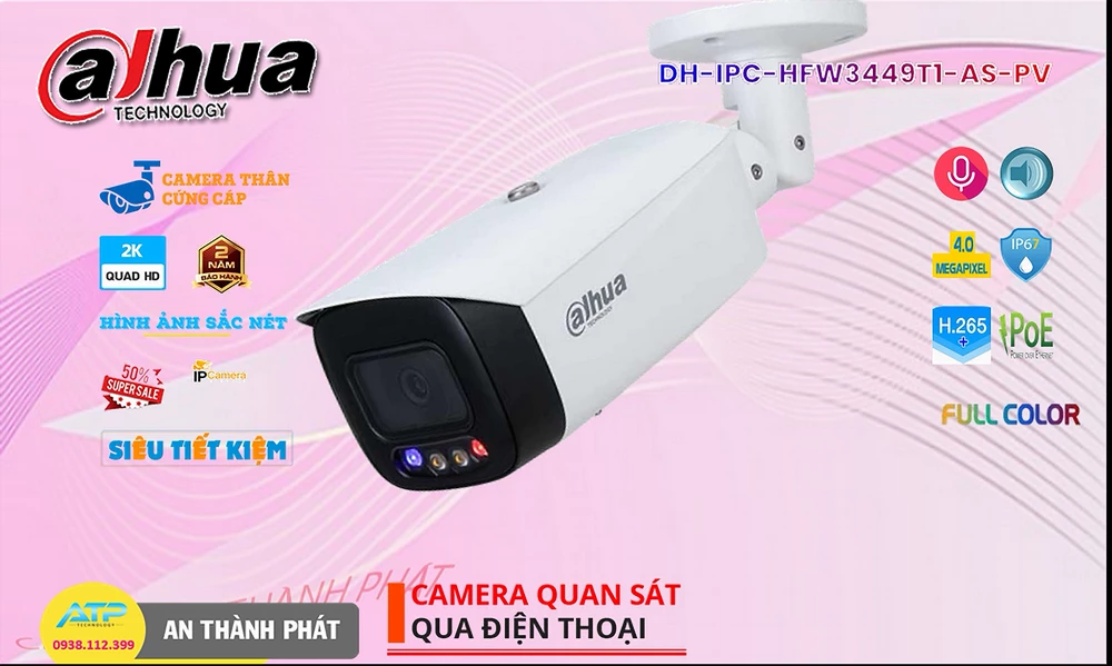 DH-IPC-HFW3449T1-AS-PV sắc nét Dahua DH-IPC-HFW3449T1-AS-PV sắc nét Dahua