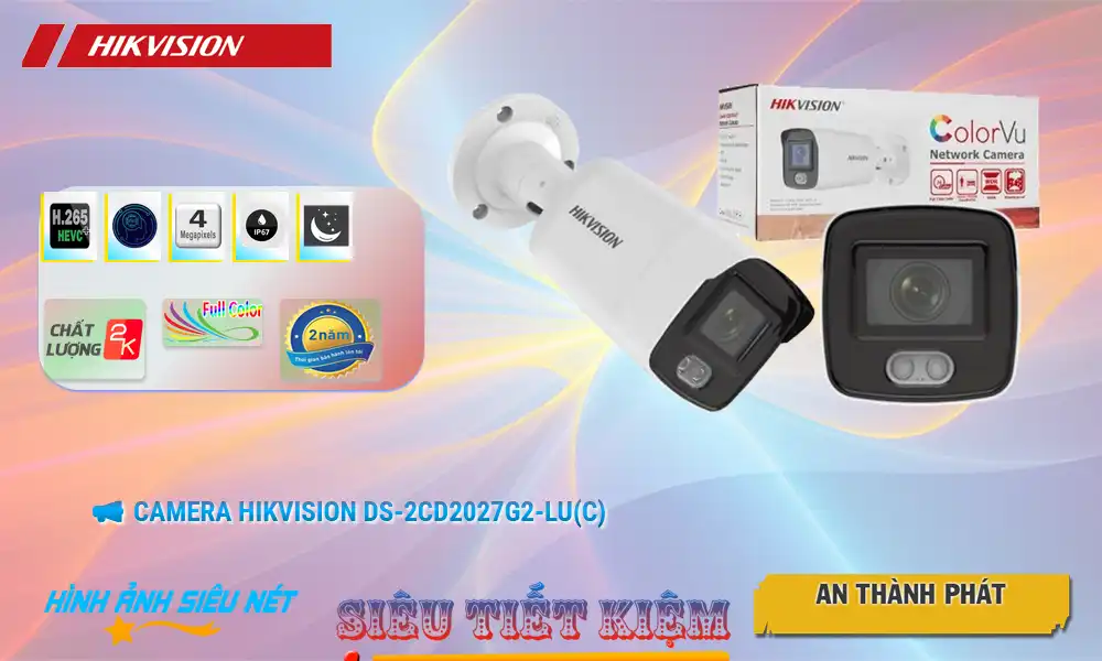 Camera Hikvision DS-2CD2027G2-LU(C)