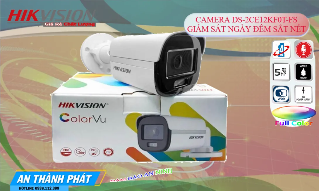 DS-2CE10DF0T-FS camera hikvision có màu ban đêm