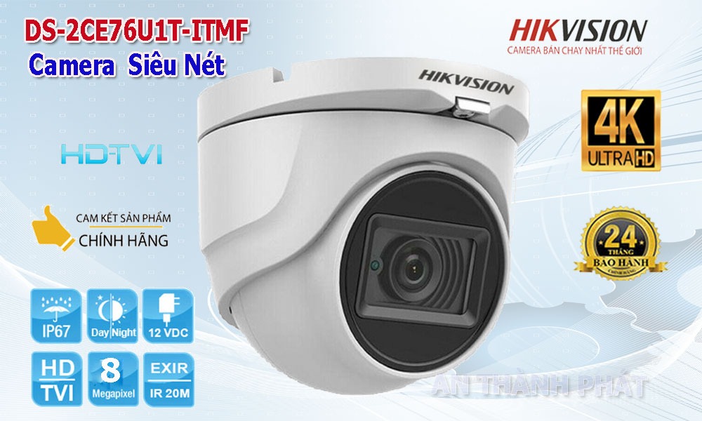 Camera siêu nét ultra 4k DS-2CE76U1T-ITMF