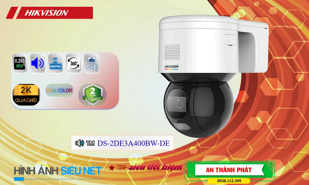 DS-2DE3A400BW-DE Camera An Ninh Thiết kế Đẹp