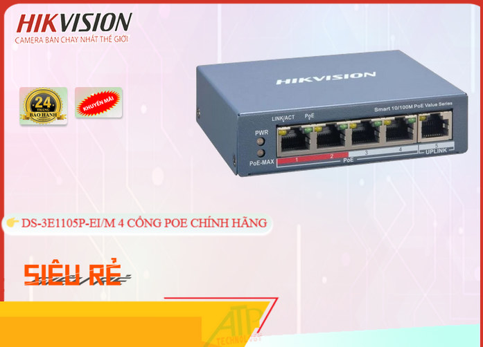 DS-3E1105P-EI/M Hikvision DS-3E1105P-EI/M Hikvision