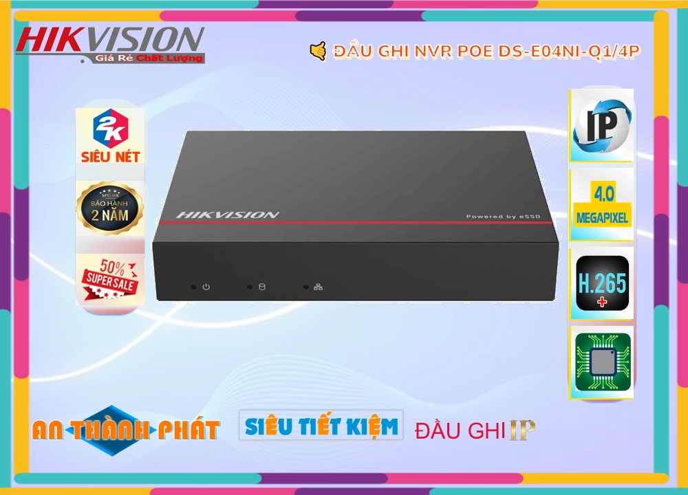 ✲ DS-E04NI-Q1/4P Hình Ảnh Đẹp Hikvision ✲ DS-E04NI-Q1/4P Hình Ảnh Đẹp Hikvision