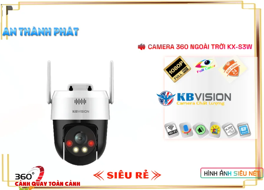 Camera Wifi Kbvision KX-S3W Camera Wifi Kbvision KX-S3W