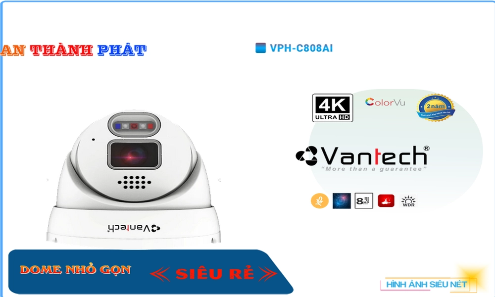 VPH-C808AI Camera Công Nghệ IP Thiết kế Đẹp VanTech VPH-C808AI Camera Công Nghệ IP Thiết kế Đẹp VanTech