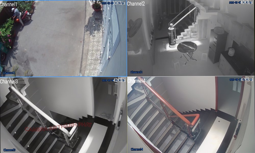 Lắp Trọn Bộ Camera Ip Nhà Xưởng 4 Mắt Giá Rẻ